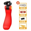 Red + no punching + anti-slip pad + suitable for 8.7-11 cm circumference