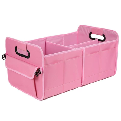 Car storage bag/box in Stock, Foldable Storage - rose-red-553232cm