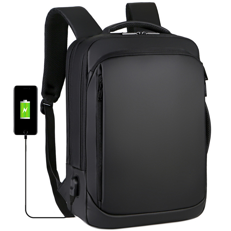 Wholesale Men's Business Simple High-end USB Handheld Multi-use Multifunctional Laptop Backpack_voghion.com