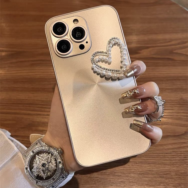 Aurora estéreo perla love iPhone16 Premium Sense 15ProMax Funda para teléfono móvil Apple 13 Hombres y mujeres 12