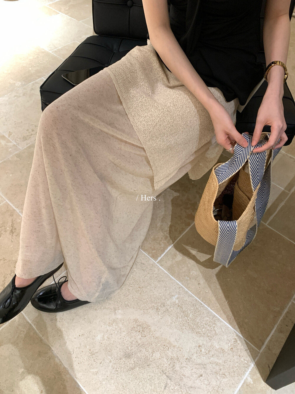 Chân váy chữ A nữ cạp cao phối ren lưới xuyên thấu dáng dài bất đối xứng — Xám cacbon, yến mạch chi tiết 25
