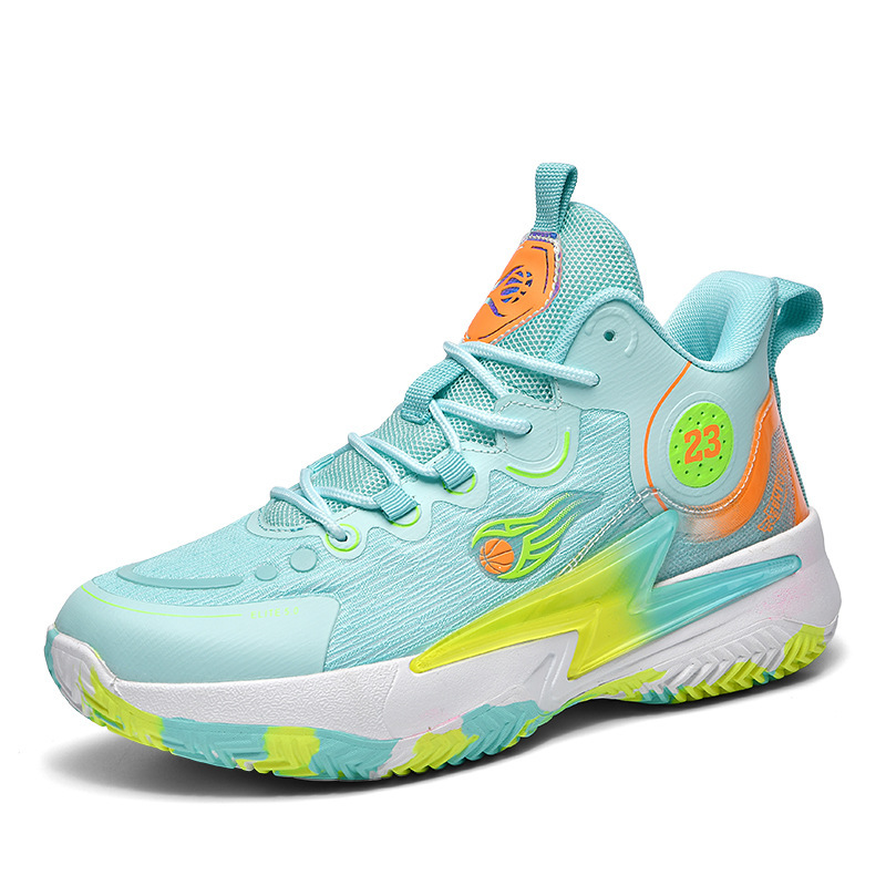 Nuevos zapatos de baloncesto para hombres jóvenes estudiantes de cemento antideslizante zapatos de moda