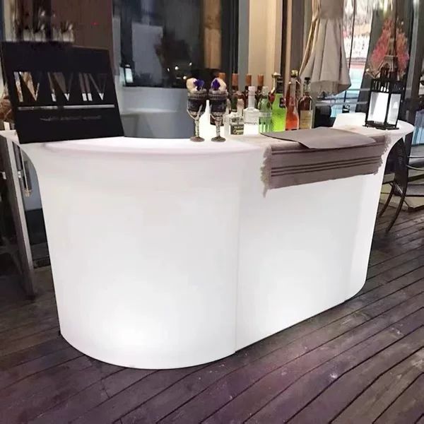 Bar Counter Led Creative Luminous Front Desk Outdoor Waterproof Activity Nightclub Bar Cocktail Bar Table Led Luminous