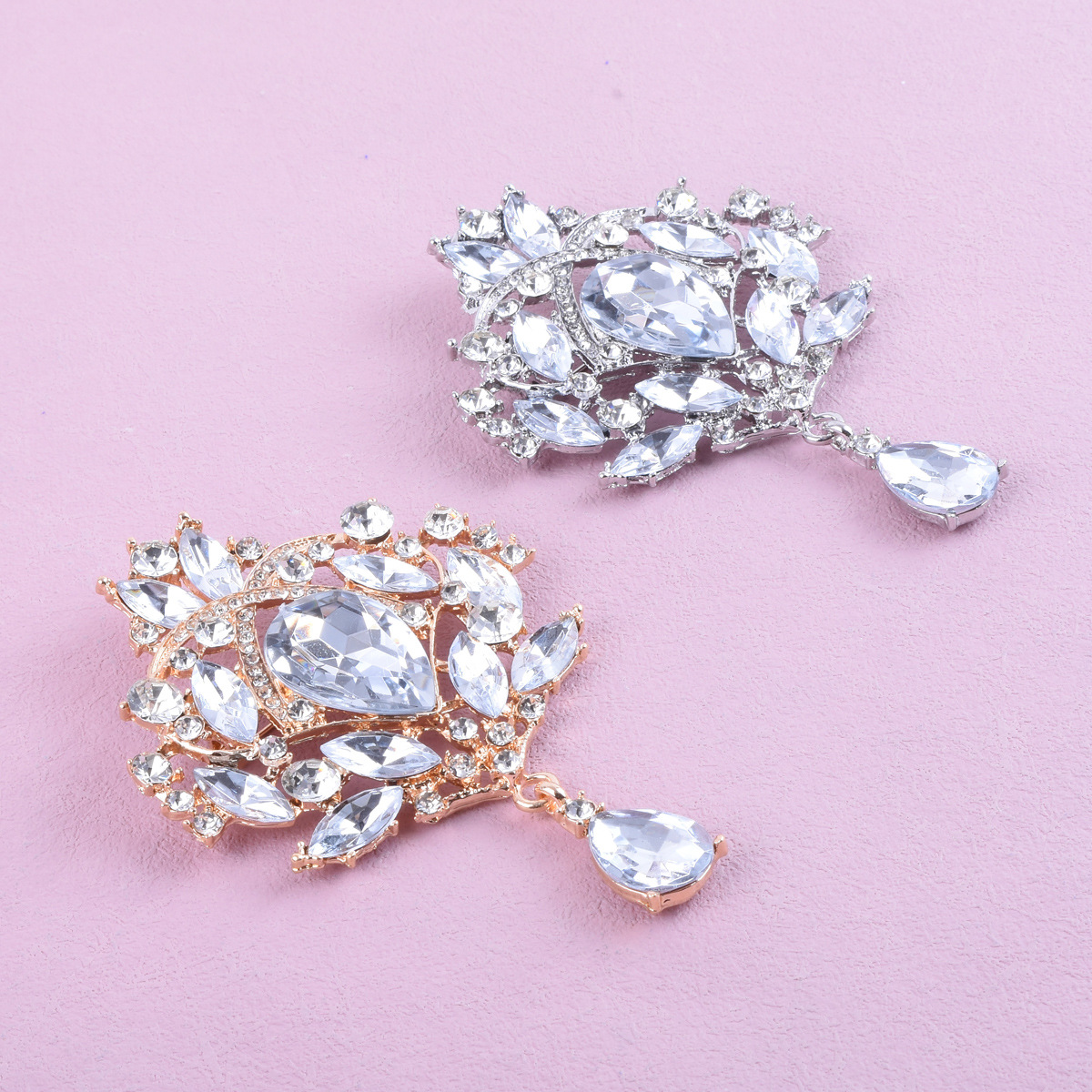 Niemann European and American Water Drop Pendant Brooch Corsage Collar Pin Clothing Accessories New Export Jewelry Wholesale for Women