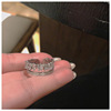 Advanced wedding ring, brand zirconium, high-quality style, light luxury style, diamond encrusted, internet celebrity