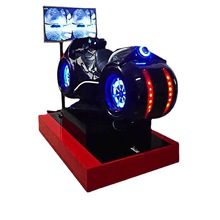 9D虚拟现摩托VR科普地震科技馆网红游戏机360飞行器虚拟游乐设备