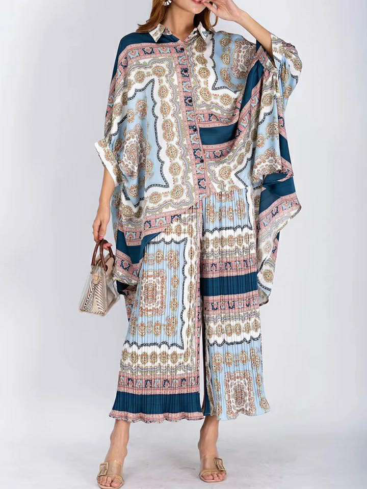 434g Weight Half Sleeve Sleeve Length Polyester Fabric Type Pant Co-ord Set Sets Type 2 Pieces Set Quantity Daily Occasion Turndown Neckline Regular Fit Fit Type Printing Pattern Summer, Spring Season Women's Gender Elegant, Streetwear Style Daily Women's Elegant Streetwear Printing Polyester Pant Co-ord Set Pants Sets 无