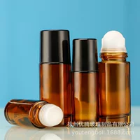 Оптовая продажа 30ml 50ml большая массажная бутылка для бисера бутылка для бисера бутылка для чайного цвета, защищенного от стекла, эфирного масла шариковый розлив