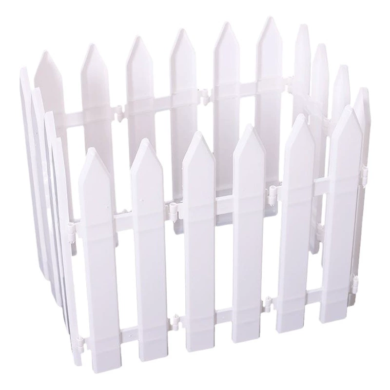 Внешняя торговля Рождественские поставки Рождественская елка украшения белый пластиковый забор двор сад забор оптом