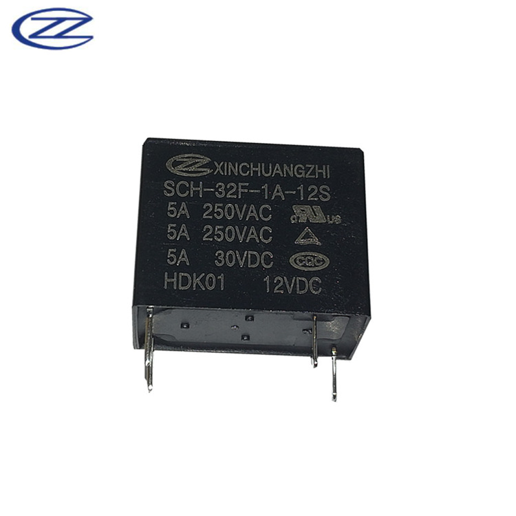 5A 12V功率继电器SCH-32F-1A-12S信创智全新原装一组常开继电器