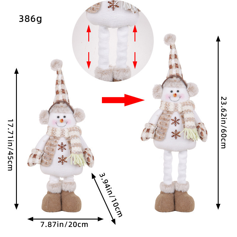 Hombre de nieve con sombrero de punta S1-24