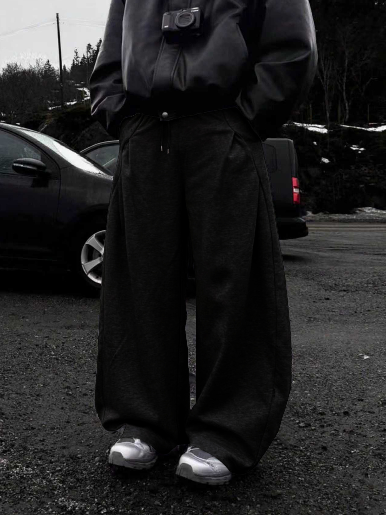 Men's And Women's Relaxed Casual Straight Leg Sports Pants American Style Autumn Sweatpants Loose Fit_viptrois.com