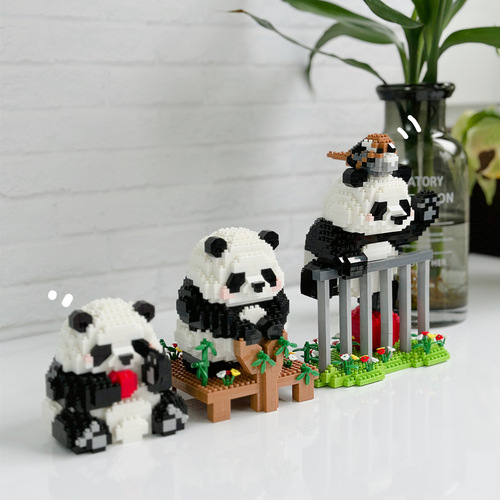 【Wholesale Dropshipping】Panda Hua Hua Cute Orchid Fortune Cubes Children Girl Brain-Teasing Assembly Street Stall Decor Toy