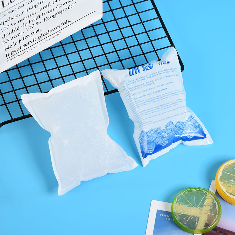 Water-free ice bag wholesale disposable fresh-keeping refrigerated cold compress gel express seafood food self-absorbing ice bag