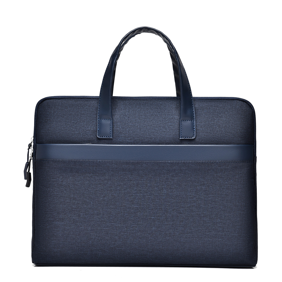 Bolsa de computadora portátil al por mayor, bolsa de conferencia simple de negocios, bolsa de archivo de gran capacidad, bolsa de información con cremallera, logotipo personalizado