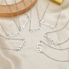 Universal zodiac signs stainless steel, fashionable necklace, European style, simple and elegant design