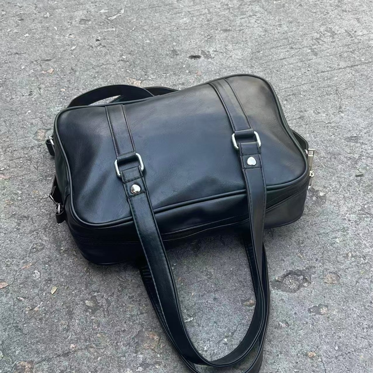 Moda casual jk bolsas uniformes japonesas polivalentes pu bolsas de viaje animadas de dos dimensiones oblicuas jk bolsas de hombro