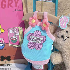 新款日韩ins风宠物狗狗猫咪衣服泰迪比熊贵宾约克夏冰丝棉背心