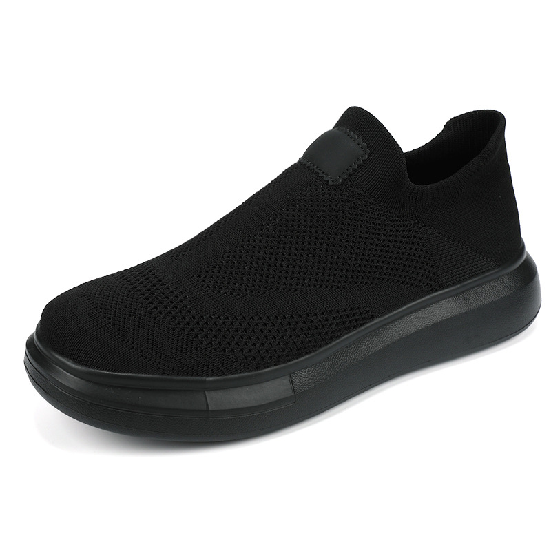Zapatos de los hombres del verano transpirable nuevo vuelo de malla tejida superficie versátil zapatilla de deporte de los hombres zapatos casuales de moda zapatos de los hombres