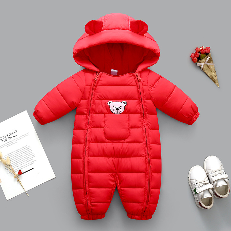 Baby autumn and winter one-piece newborn clothes men and women baby thickened warm outwear holding clothes winter warm suit