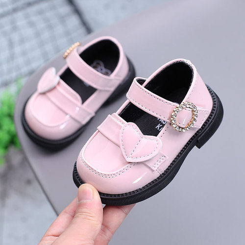 Baby girl shoes leather shoes princess shoes soft sole baby toddler shoes girls and children 1-3 years old 2 spring and autumn children's shoes