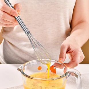 304 Stainless Steel Mini Small Egg Beater Manual Mixing Artifact small size Egg Mixing Stick Hand-held Household Egg Smoke