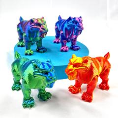 クロスボーダー爆発金3dプリント剣歯虎関節可動シミュレーション動物模型玩具デスクトップ装飾置物プレゼント
