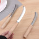 Lengthened wooden handle stainless steel fruit knife pineapple machete banana machete multifunctional fruit peeler kitchen knife