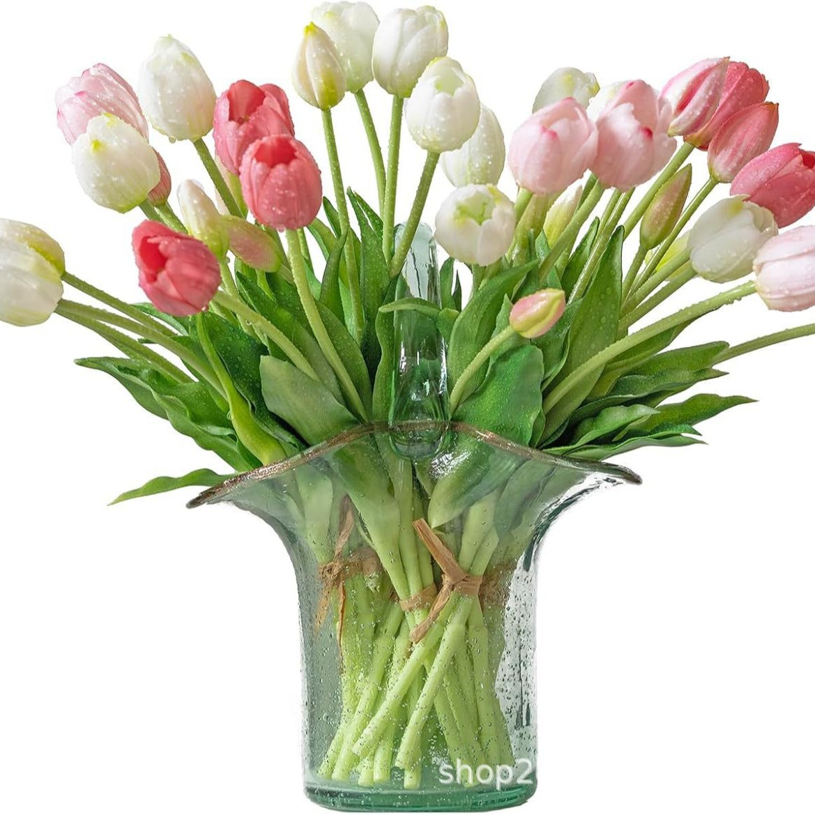 Simulation bouquet feel moisturizing tulips high-end high-end home decoration fake flower ornaments photography props wholesale