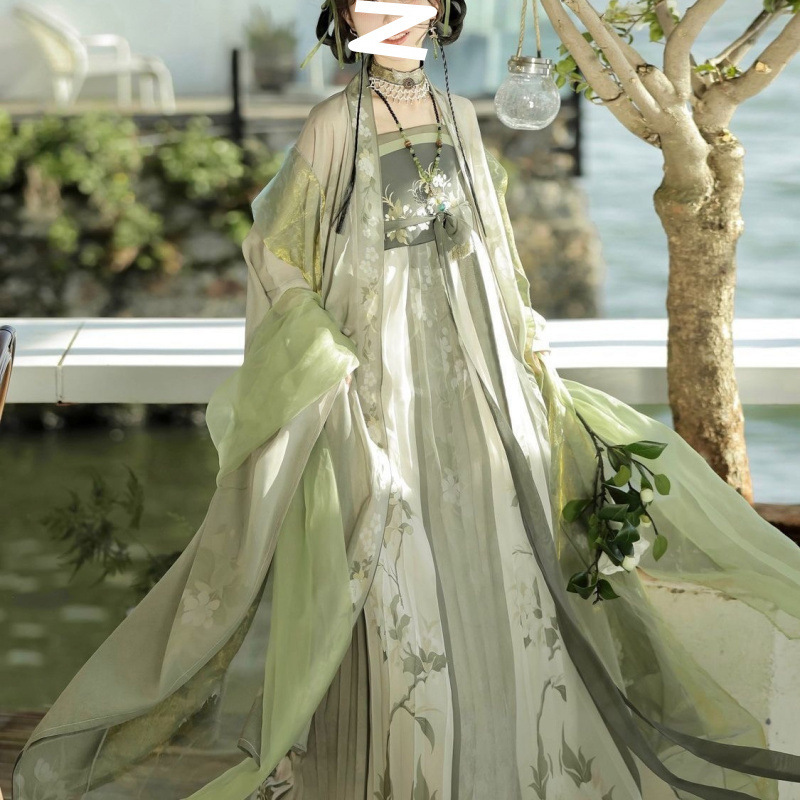 漢風秀絹オリジナル漢服唐胸丈大袖シャツと妖精スカート春夏秋モデル工場直販|undefined