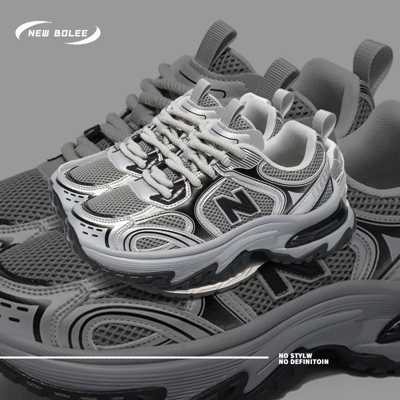 Кроссовки New Balance, универсальные дышащие летние комфортные спортивные туфли для отдыха на платформе