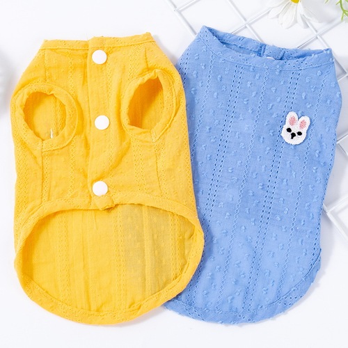 Cat clothes summer thin breathable anti-shedding silver gradient puppet summer kitten pet cat and puppy vest