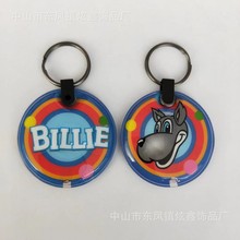 PVC灯扣小夜灯手电筒钥匙扣LED发光灯扣LED按灯挂件挂饰钥匙扣