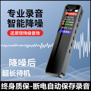 Genuine Voice Recorder, Professional High-Definition Noise Reduction, Small Portable, Long Standby, Large Capacity, One-Click Recording, High-Definition Recording
