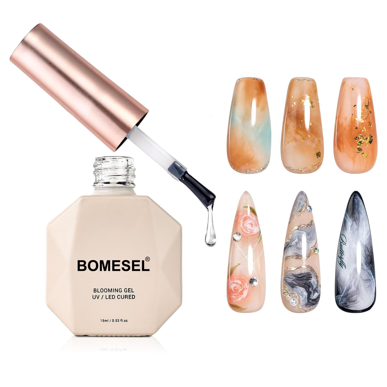 Hema Free gel pegamento de vinilo UV soluble duradero pegamento de vinilo salón de uñas DIY reemplazo puede etiquetar