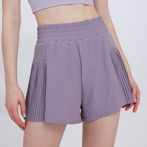 Relaxed and Slimming Influencer Sports Shorts for Women, Fitness Quick-Drying with Liner, Anti-Slip for Running and Yoga Training