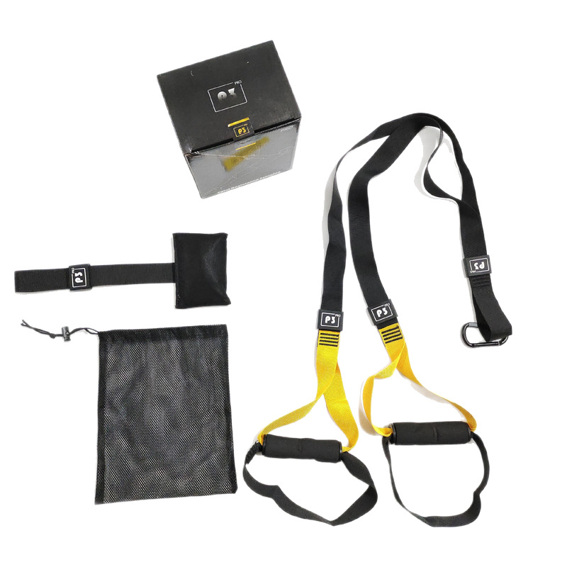 Cinturón de entrenamiento de suspensión para fitness en casa P3, equipo de fitness, cinturón de dominadas, banda de resistencia azul marino, sistema de entrenamiento de suspensión.