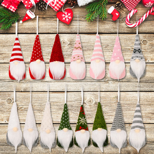 Christmas Decoration Supplies Creative New Knitted Doll Pendant Faceless Doll Small Hanging Old Man Doll Pendant