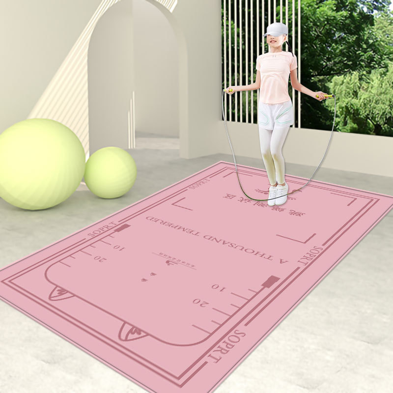 고양이 귀 줄넘기 신체 테스트 패드 핑크