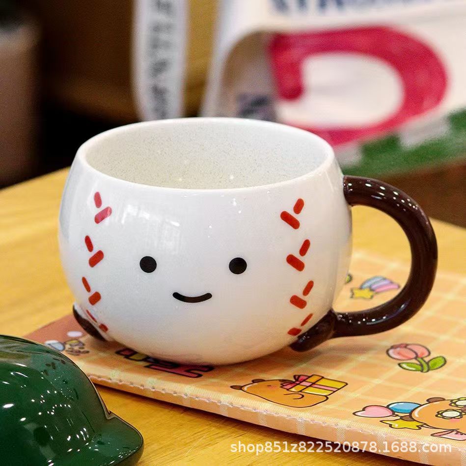 Regalos de Navidad creativos tazas de cerámica tazas de dibujos animados tazas de agua de pareja nórdicas tazas de café con tapa caja de regalo