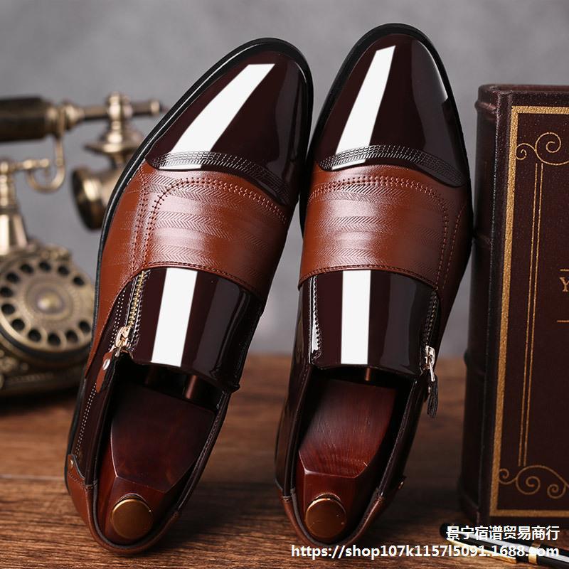 Men's leather shoes business dress casual Pointed oxford