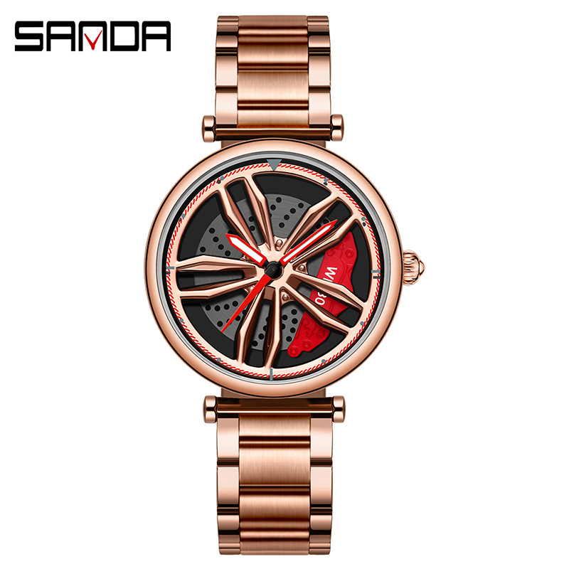 1074 스틸 스트립 로즈 골드