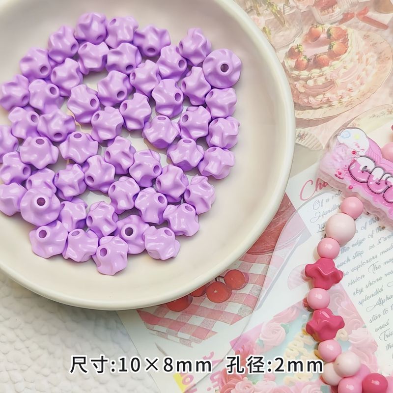 亚克力彩色烤漆皱褶裙边直孔串珠隔珠diy手机链钥匙扣材料饰品配|undefined
