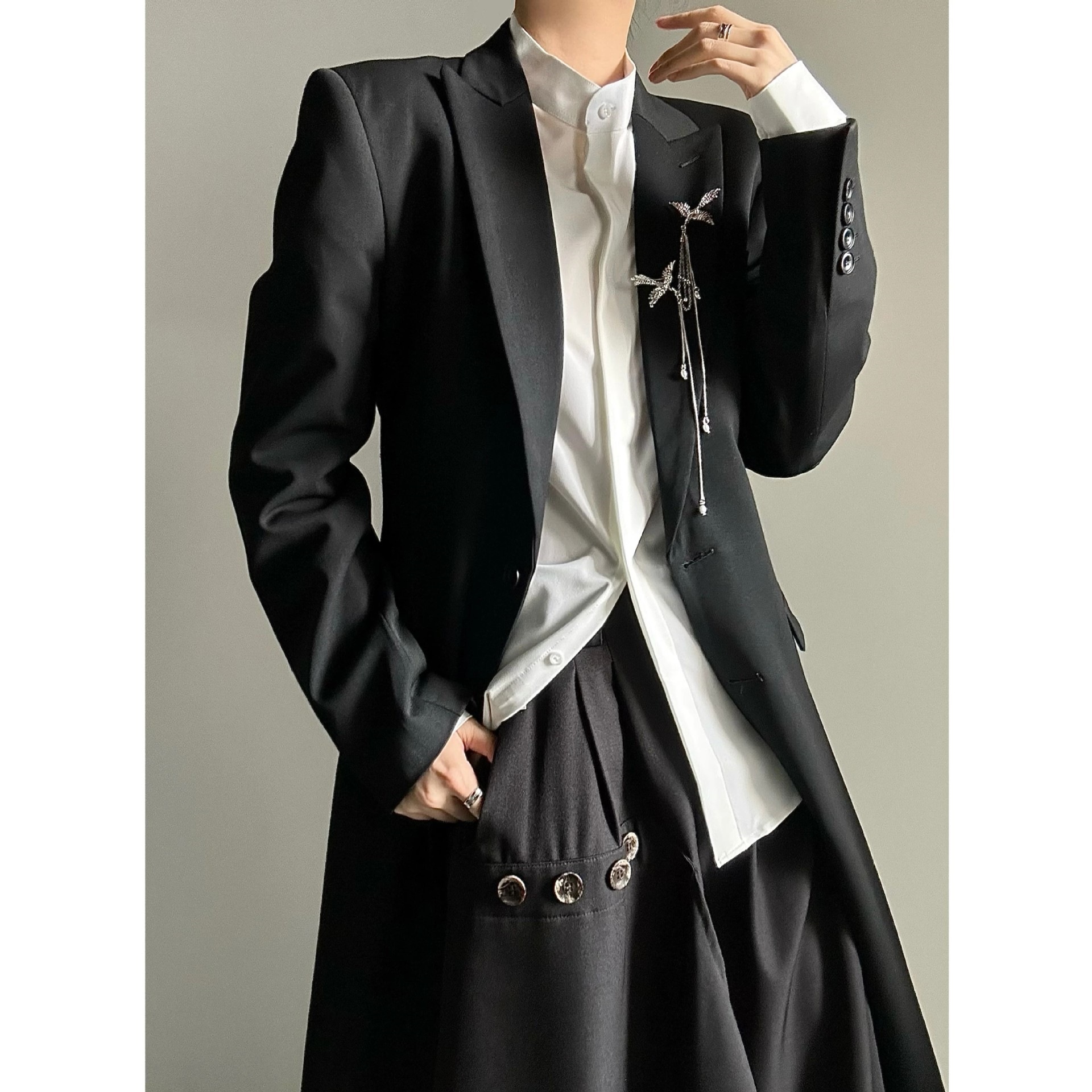 Black trench coat