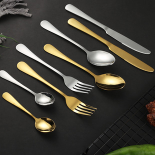 1010# stainless steel tableware knife, fork and spoon suit hotel Western tableware steak knife, fork and spoon four-piece set hot sale
