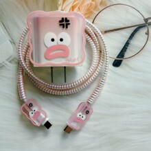 苹果20w充电器保护套适用iPhone16数据线咬线器15/14plus防缠绕
