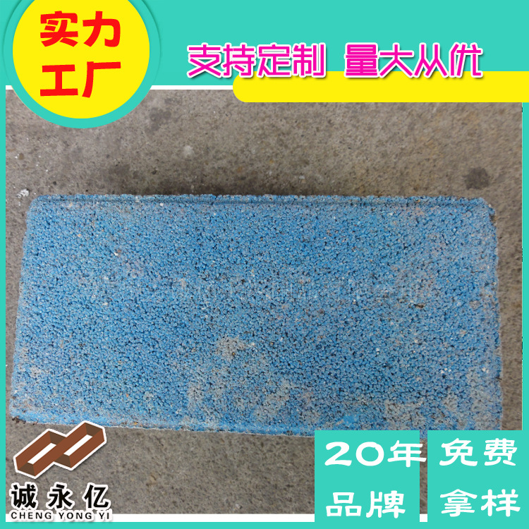 佛山供应250*125*50粗面荷兰砖 市政道路 海绵城市建设马路透水砖