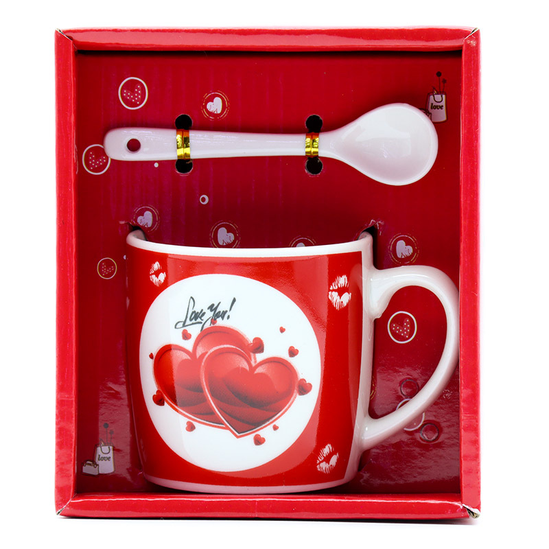 情人节彩盒咖啡杯