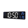 Inconscious LED clock with temperature electronic clock living room hanging clock simple digital clock bedside alarm clock sleep 6625