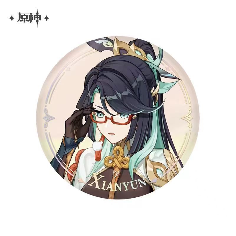 公式正規品「原神」縦絵/璃月港/モンデーシティシリーズキャラクターブリキバッジ|undefined